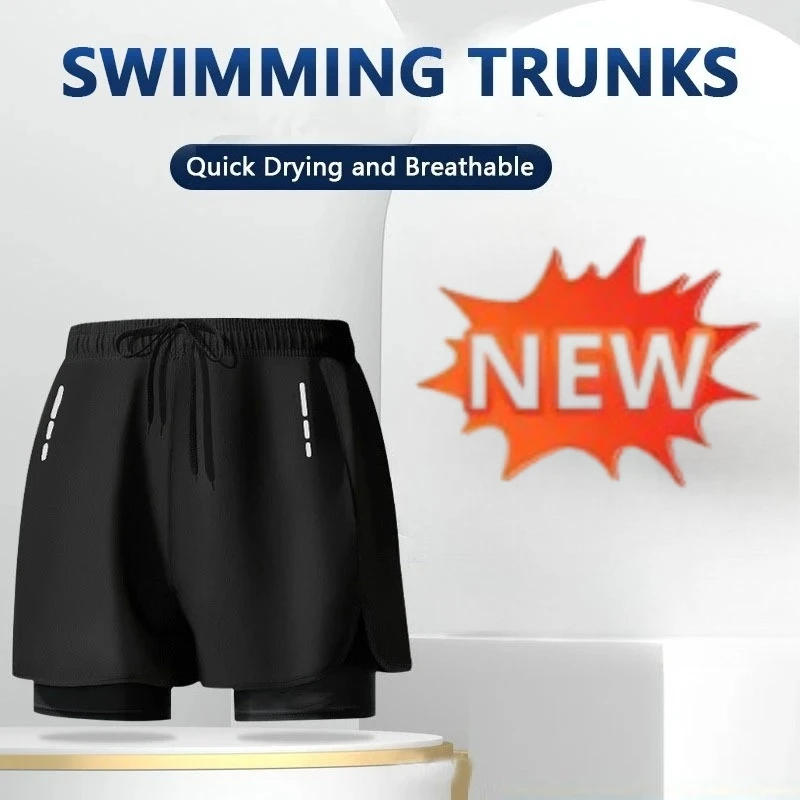 Herren-Badehose 2-in-1, schnel – Swim Trunk Quick Dry Bewertung und Preis