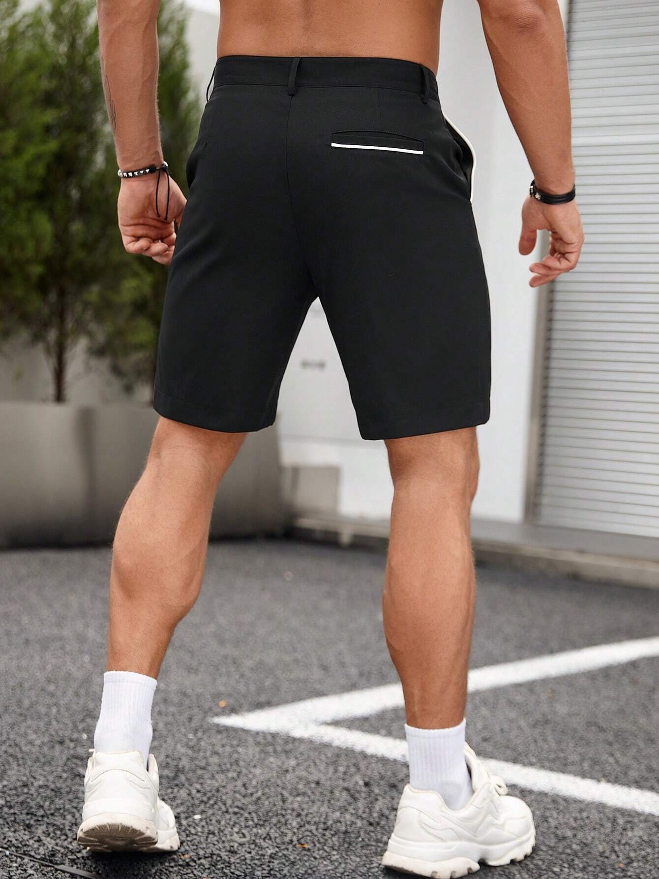 Herren-Chino-Shorts mit Kontra – Shorts Chino Slim Bewertung und Preis