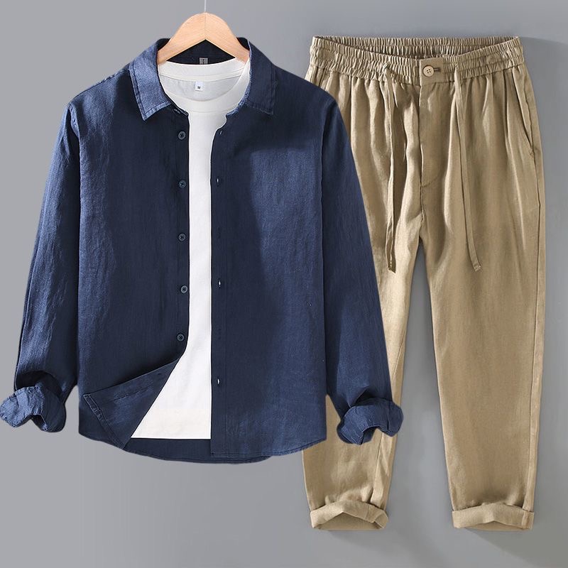 Hochwertiges Reines Leinen-Set – Linen Shirt Breathable Bewertung und Preis