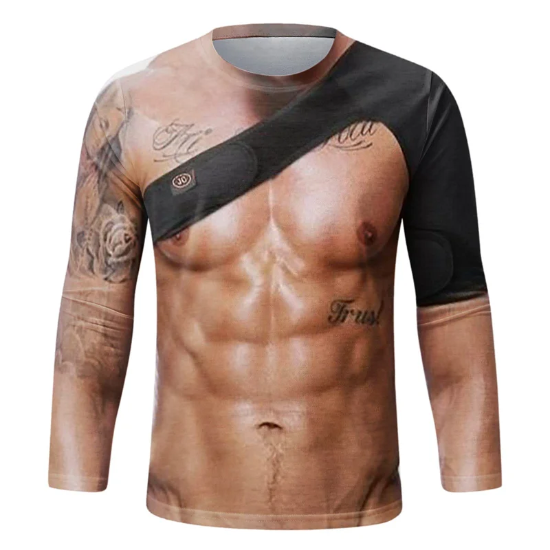 Lustiges T-Shirt mit Fake-Musk – Tee Graphic Print Bewertung und Preis