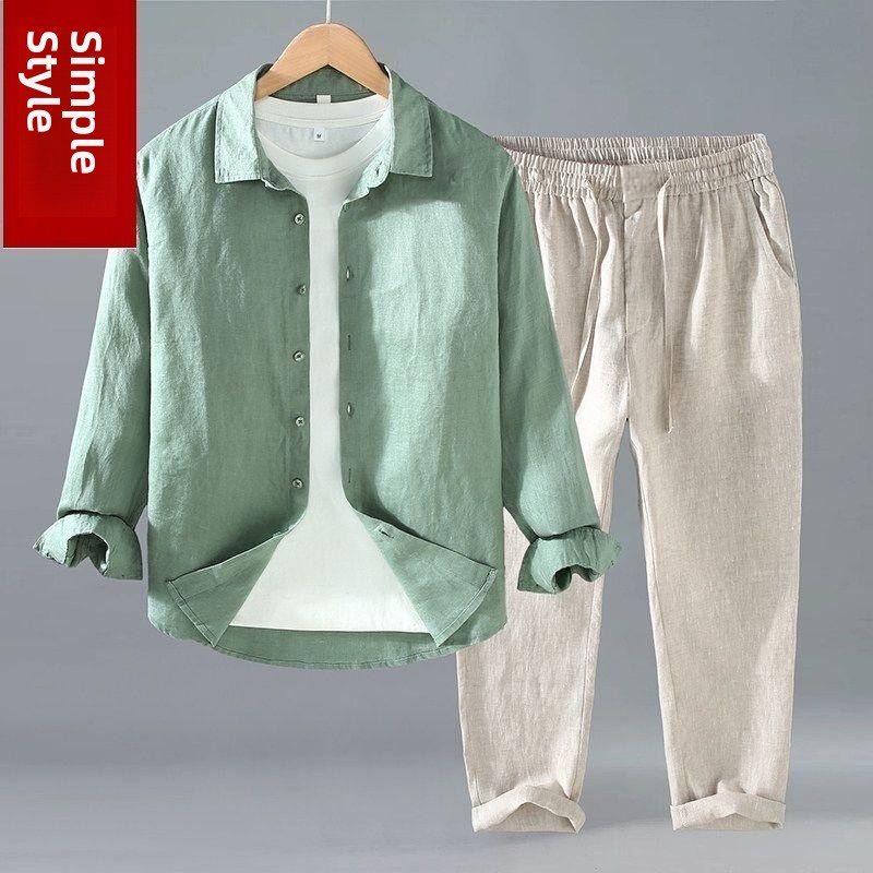 Loses Leinen-Freizeitoutfit fü – Linen Shirt Breathable Bewertung und Preis